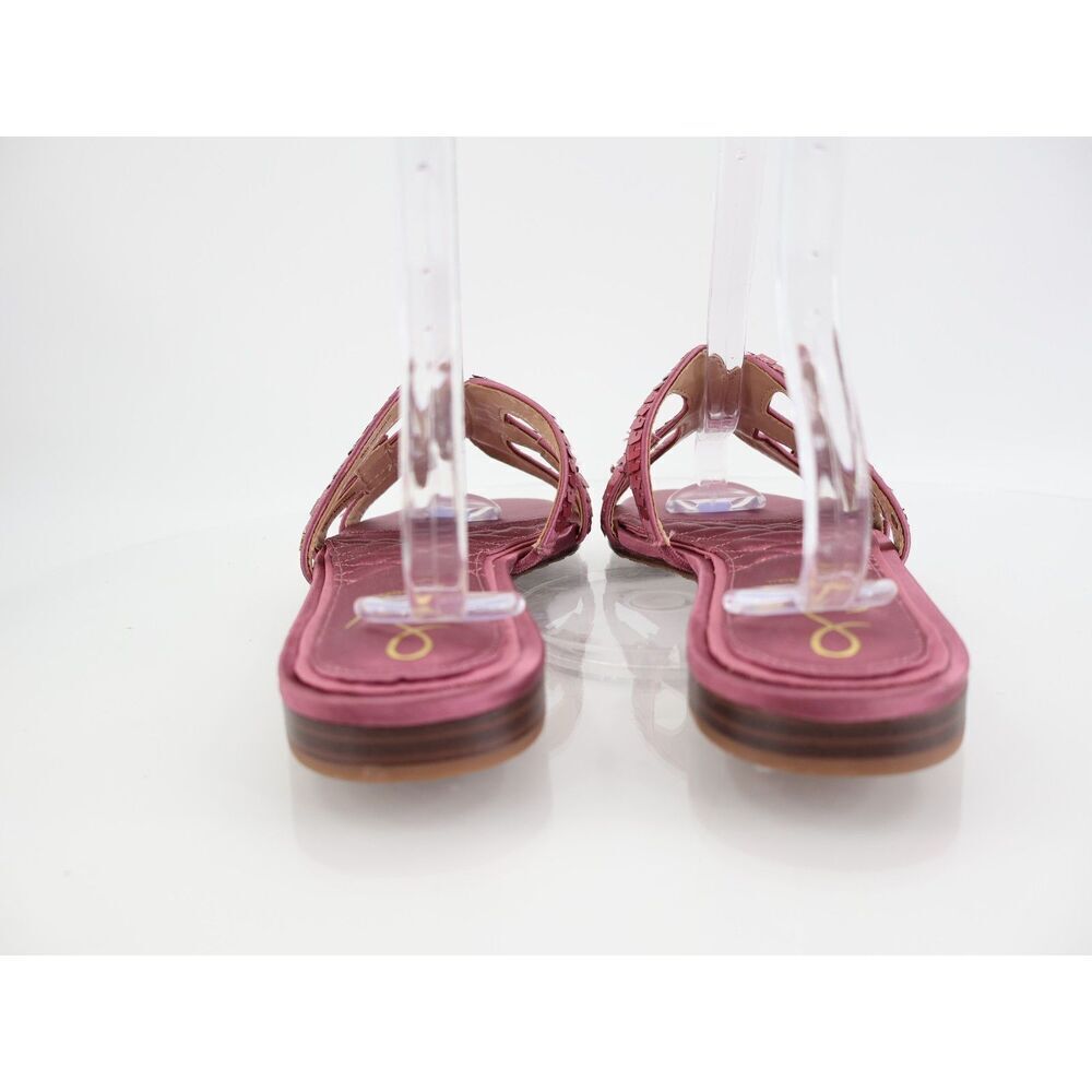 Sam Edelman Bay Glamour Sequin Slide Sandals Pink Size 11 M Fabric Slip On - Picture 10 of 11